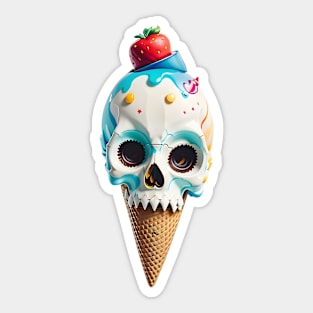 Delicious Skull Sticker